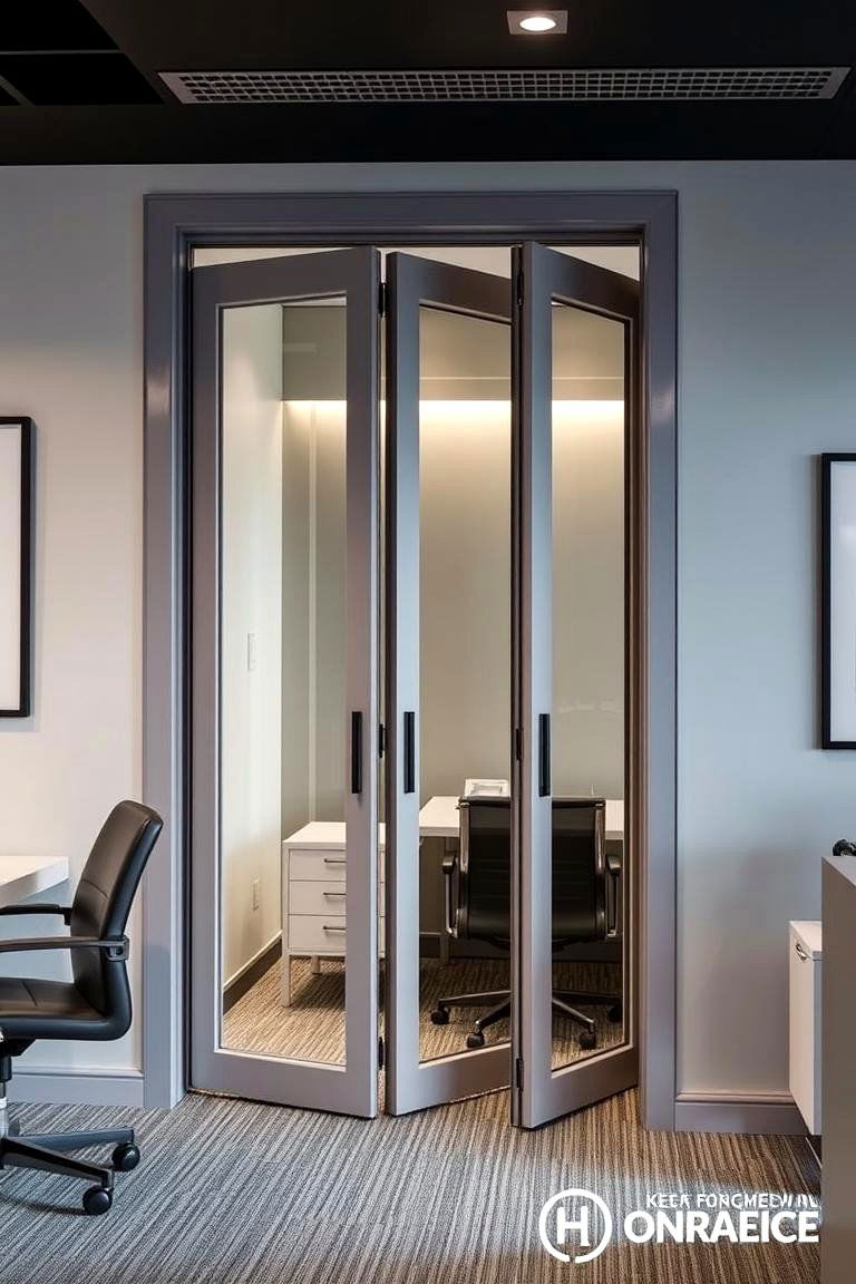Versatile Bi fold Door - 24 Home Office Door Ideas