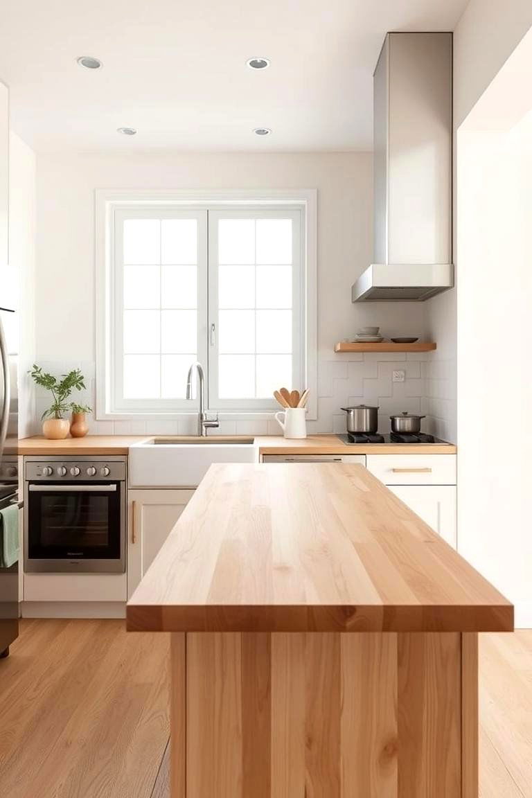 Versatile Birch Countertop - 24 Wood Countertop Ideas
