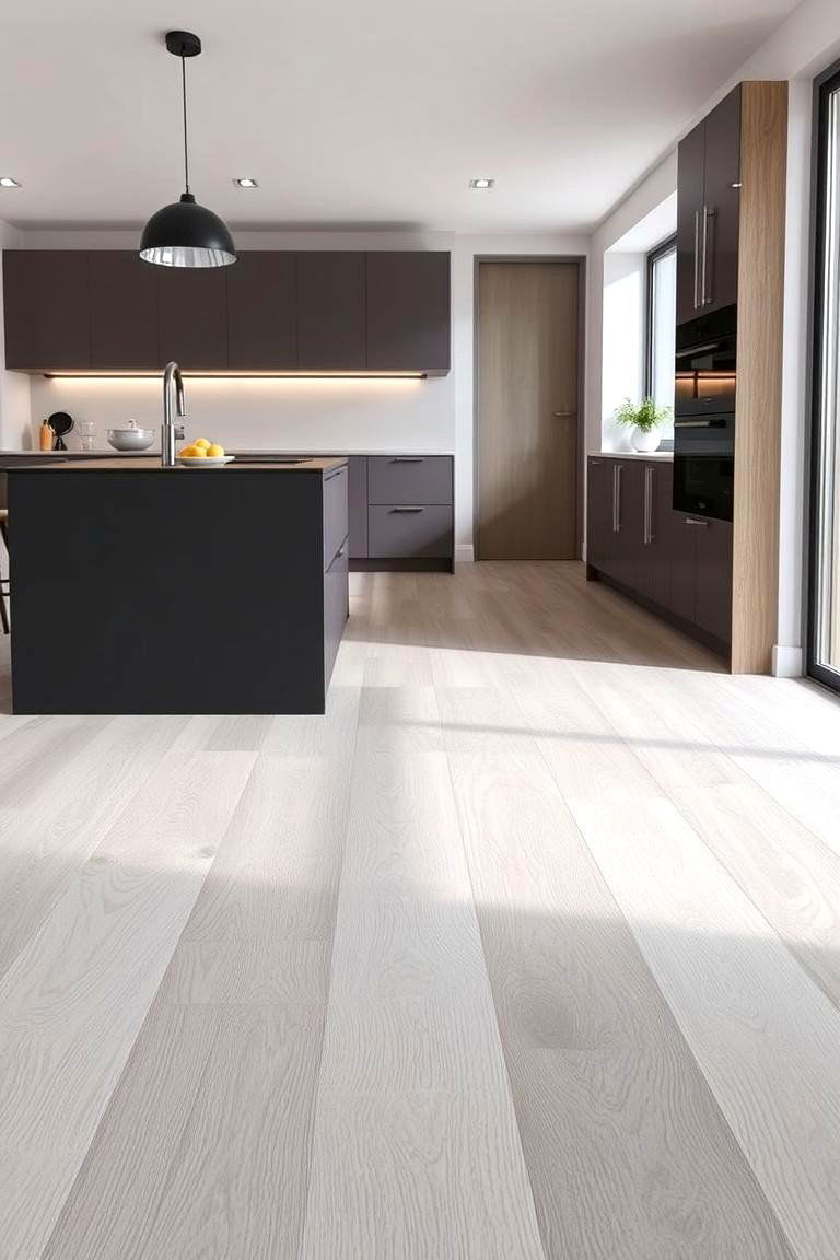 Versatile Engineered Wood - 24 Kitchen Flooring Ideas