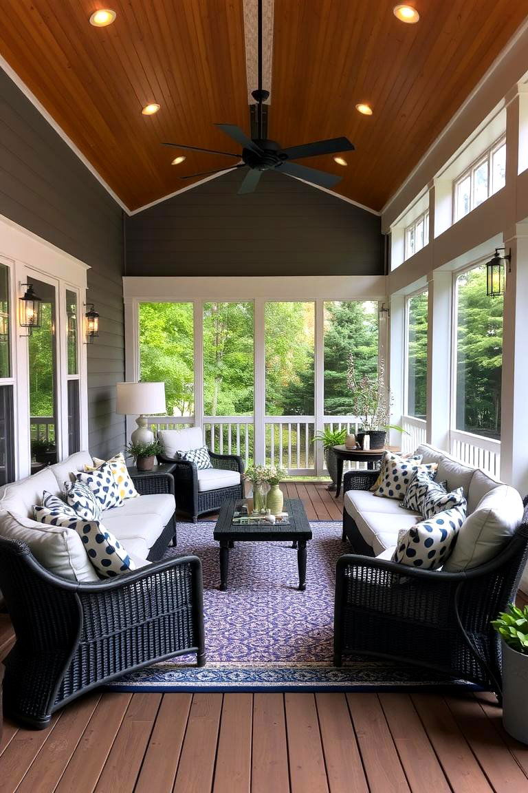 Versatile Entertaining Area - 24 Three Season Porch Ideas