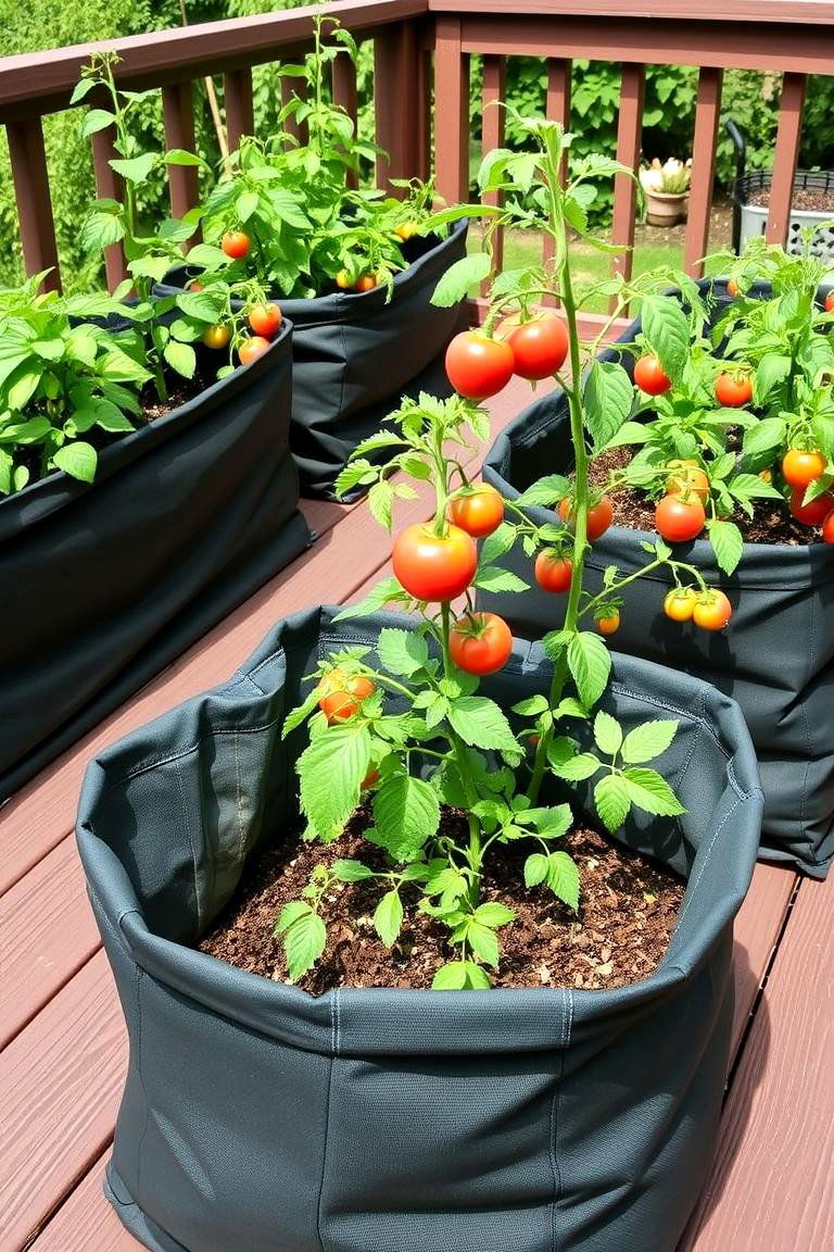 Versatile Fabric Grow Bags - 24 Inexpensive Raised Garden Bed Ideas