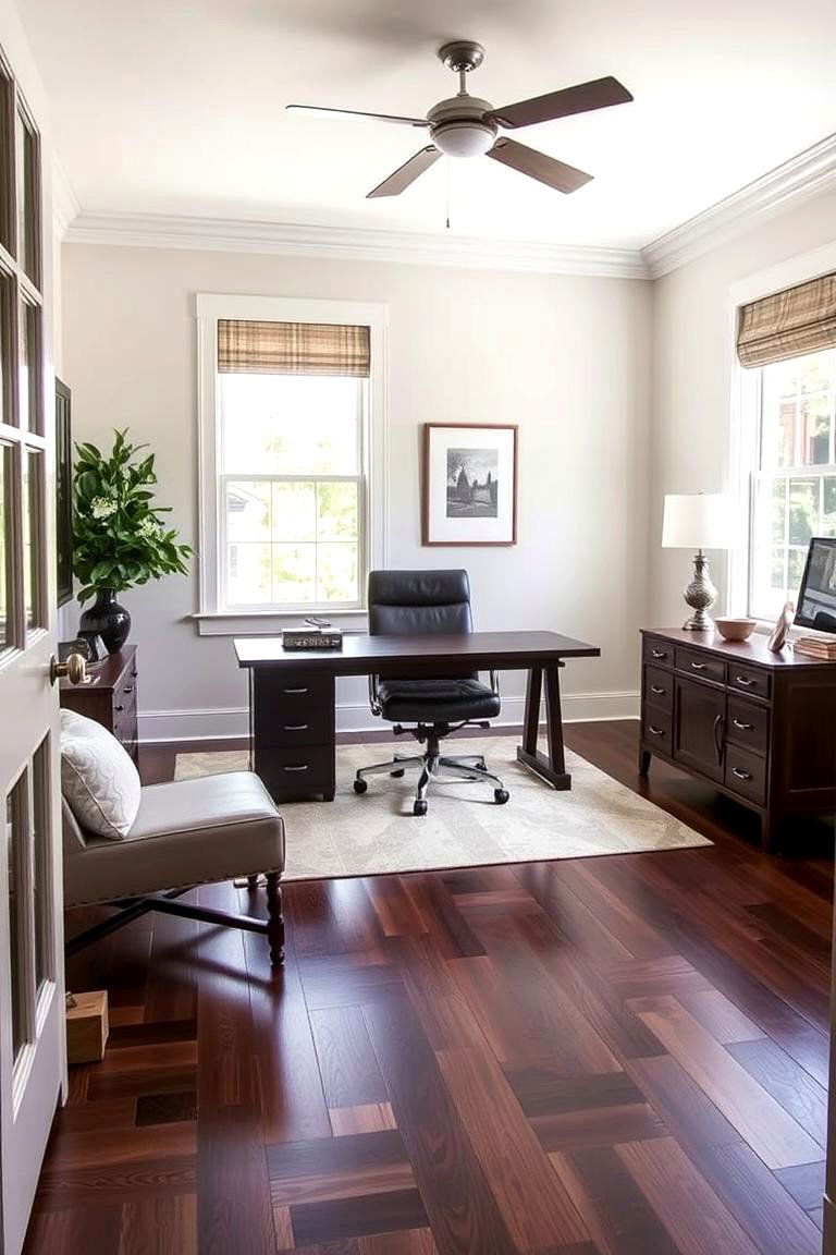 Versatile Interior Appeal - 24 Dark Walnut Floors for Rooms