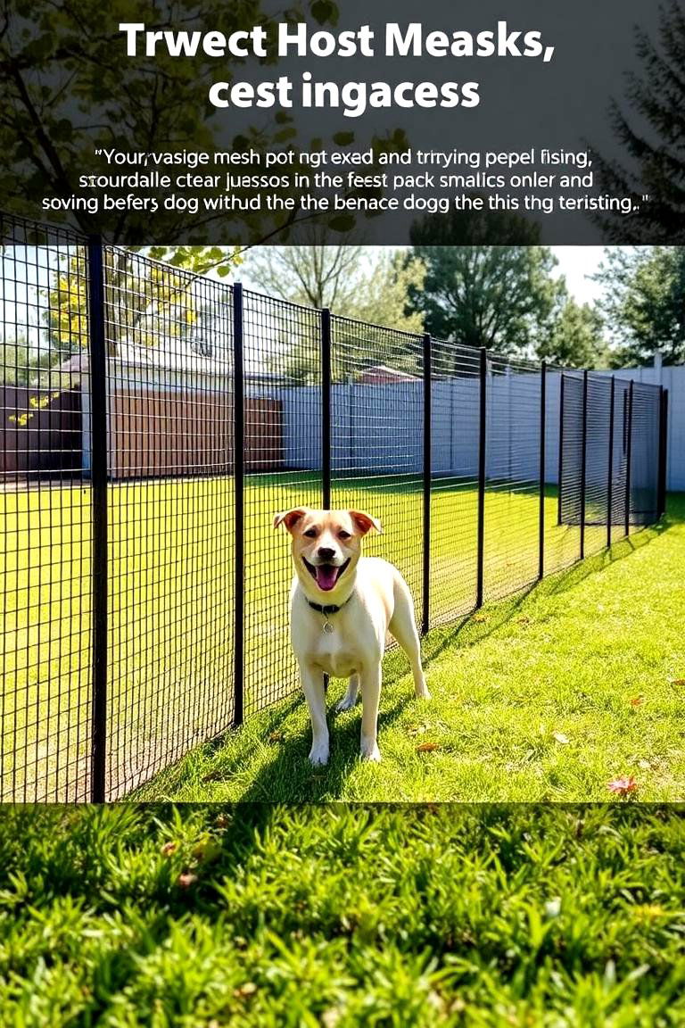 Versatile Mesh Dog Fence - 24 Dog Fence Ideas