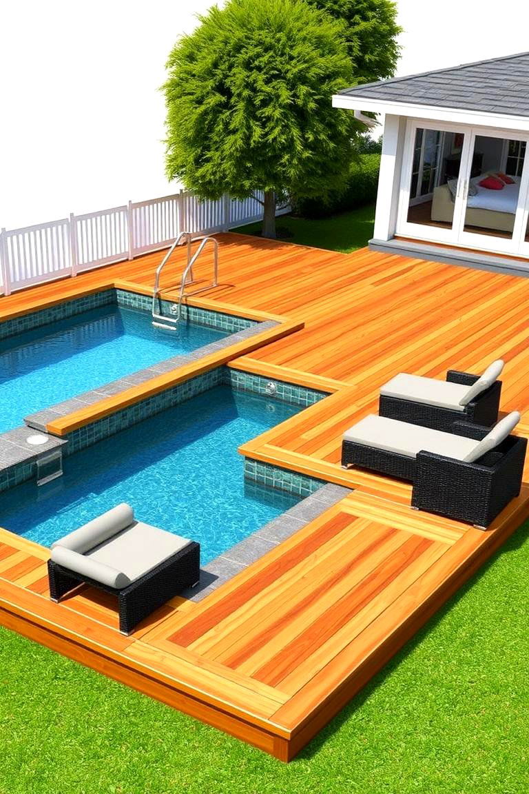 Versatile Modular Deck - 24 Pool Deck Ideas