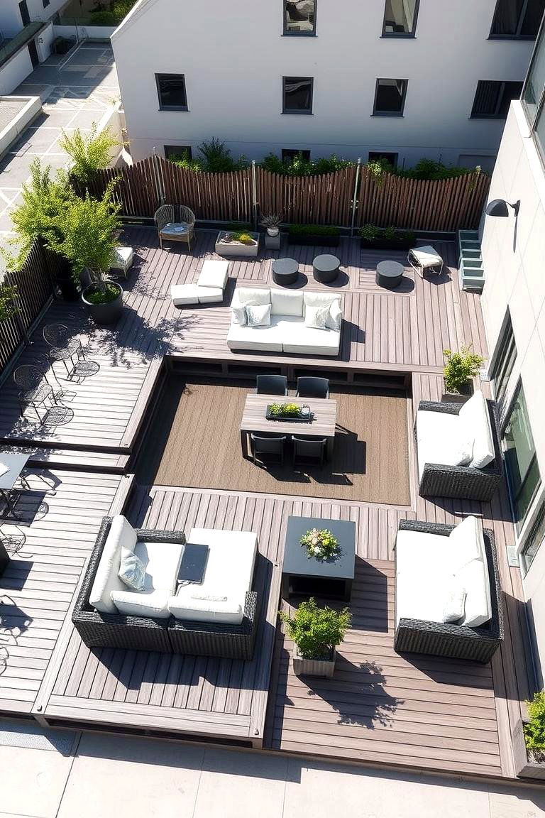 Versatile Modular Patio - 24 Deck and Patio Combination Ideas