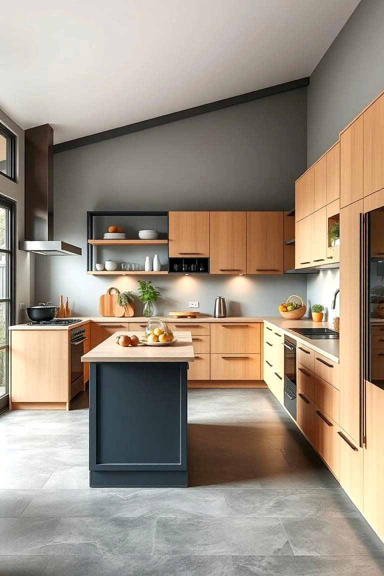 Versatile Multi Functional Layout - 24 Kitchens With Grey Floors