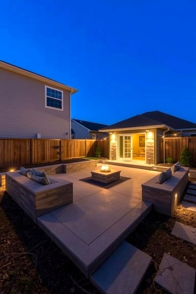 Versatile Outdoor Living Space - 24 Raised Concrete Patio Ideas
