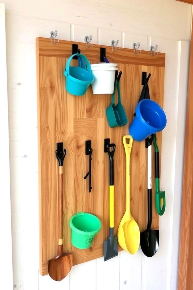 Versatile Pegboards for Organized Walls - 24 Outdoor Toy Storage Ideas