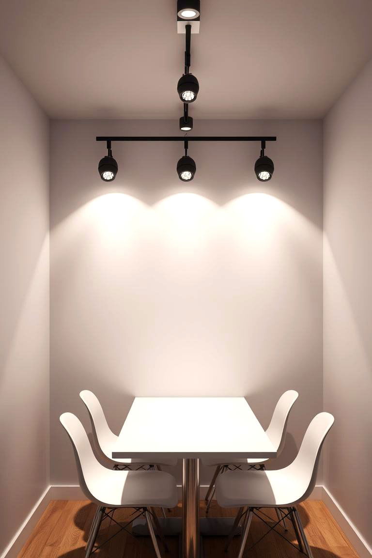 Versatile Track Lighting - 24 Small Dining Room Lighting Ideas