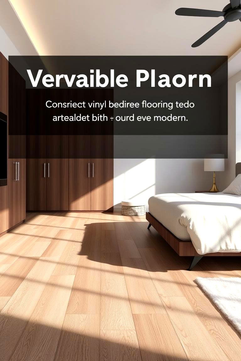 Versatile Vinyl Plank Flooring - 24 Bedroom Flooring Ideas