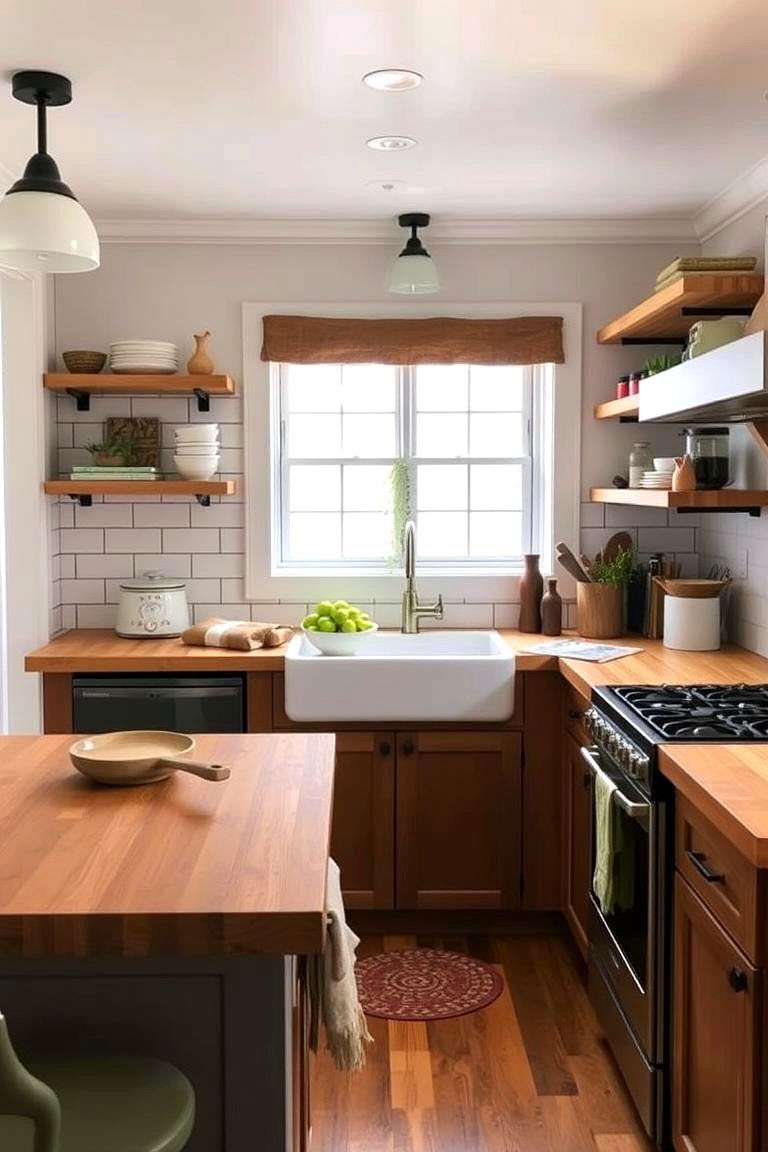Versatile and Practical Surfaces - 24 Kitchens With Butcher Block Countertops