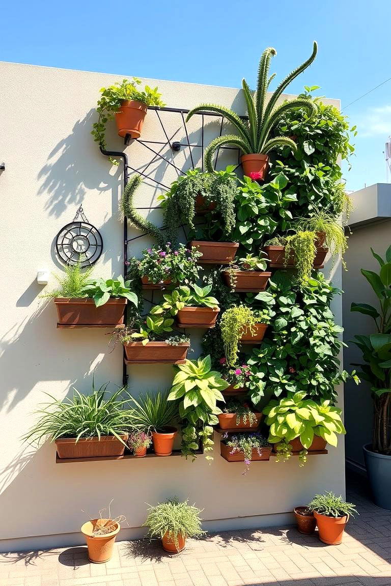 Vertical Garden Art - 24 Garden Art Ideas