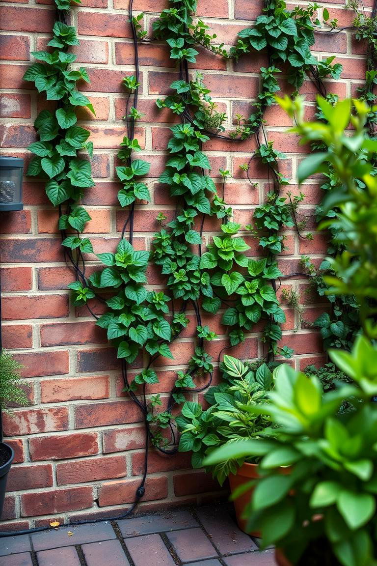 Vertical Garden Brick Patio - 24 Brick Patio Ideas