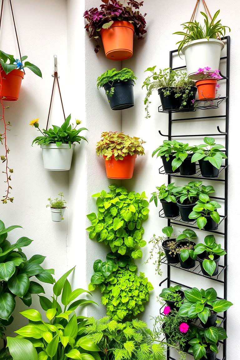 Vertical Garden Corner - 24 Corner Decoration Ideas