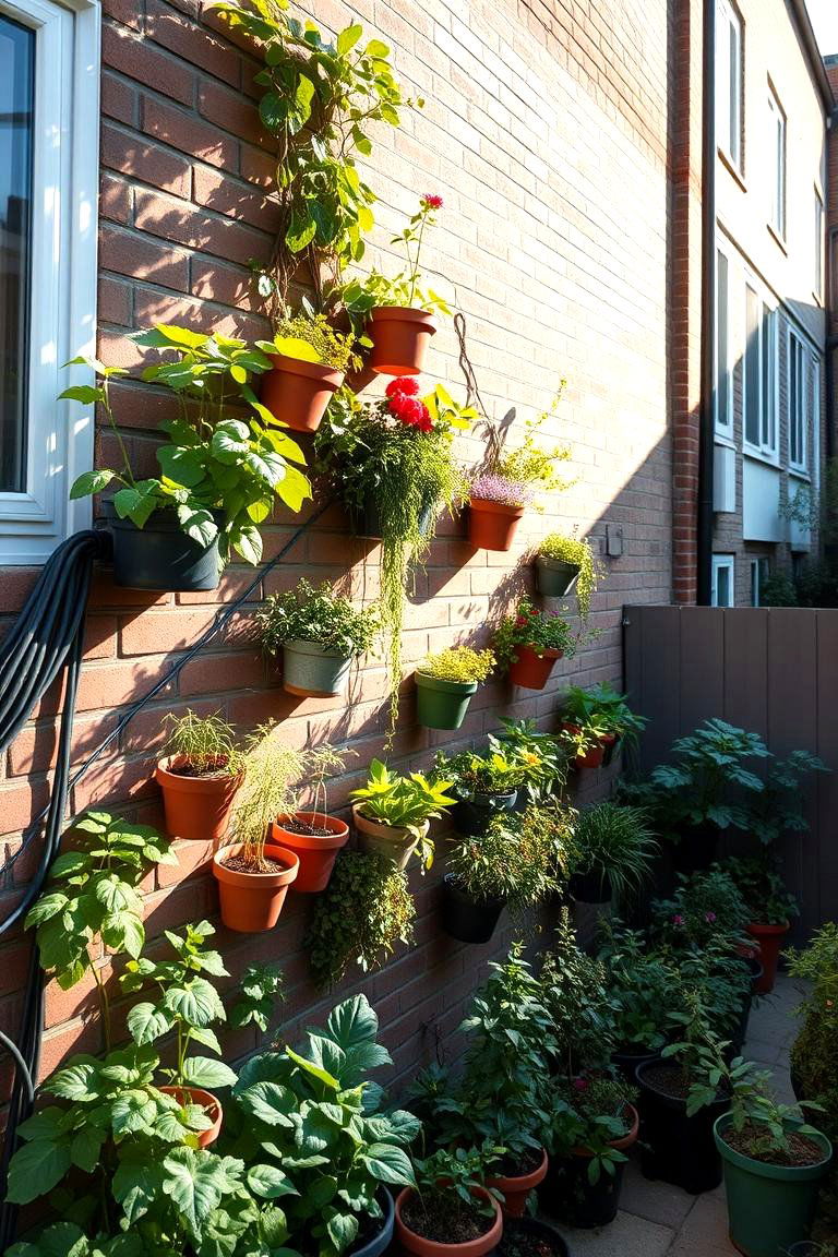 Vertical Garden Delight - 24 Townhouse Backyard Ideas