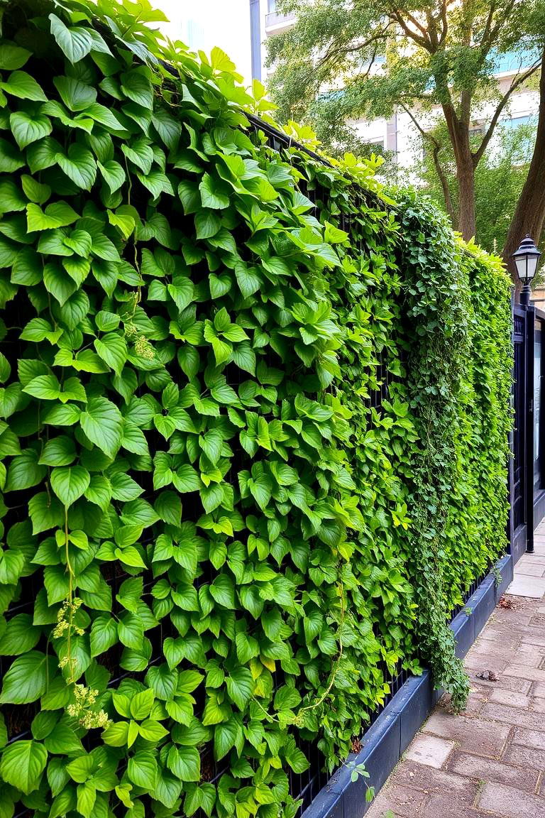Vertical Garden Delight - 24 Decorative Fence Ideas