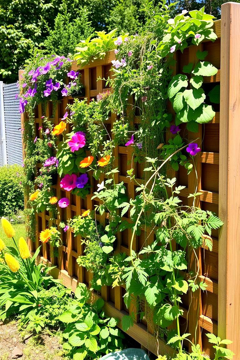 Vertical Garden Fence - 24 Front Yard Fence Ideas