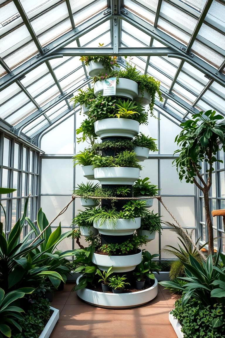 Vertical Garden Greenhouse - 24 Greenhouse Room Ideas