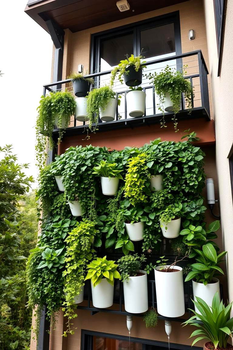 Vertical Garden Haven - 24 Second Story Balcony Ideas