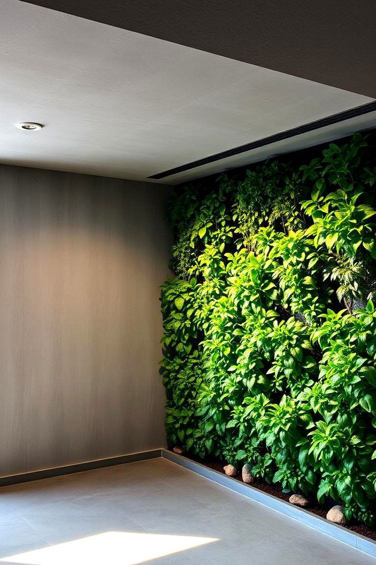 Vertical Garden Living Walls - 24 Basement Wall Ideas