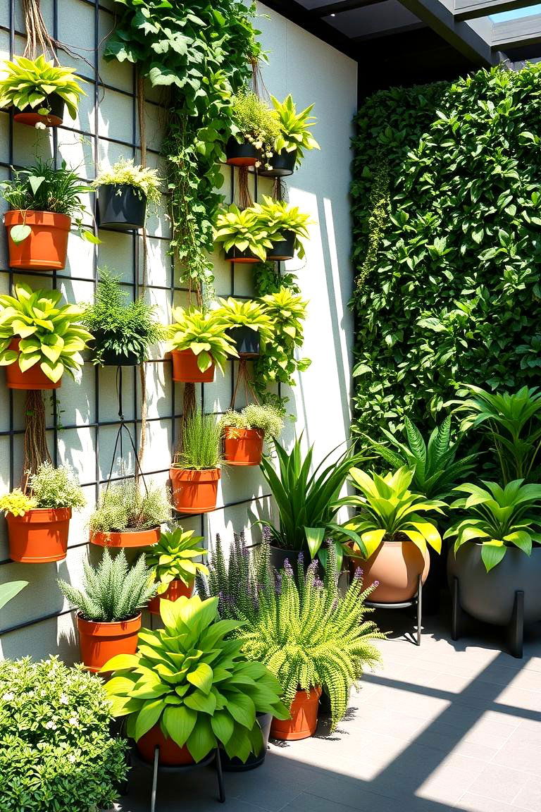 Vertical Garden Oasis - 24 Small Balcony Ideas