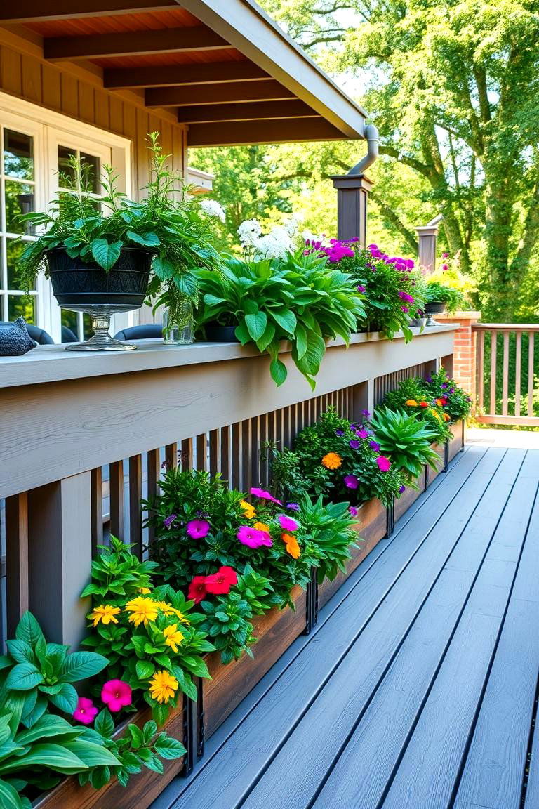 Vertical Garden Planter Skirting - 24 Deck Skirting Ideas