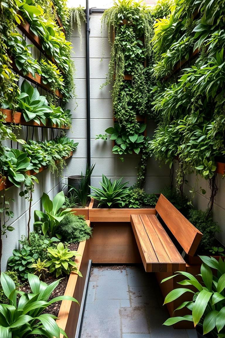 Vertical Garden Seating - 24 Garden Seating Ideas