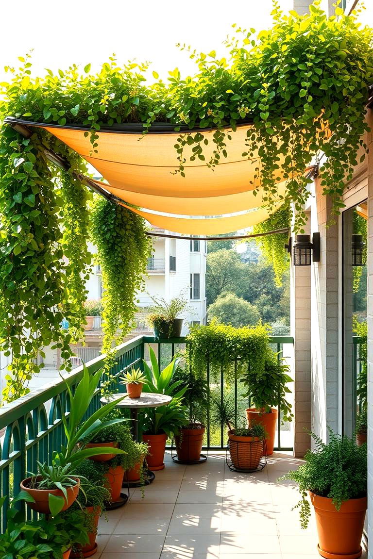 Vertical Garden Shades - 24 Balcony Shade Ideas