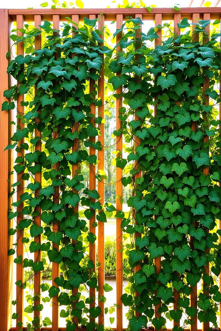Vertical Garden Trellis Divider - 24 Garden Divider Ideas