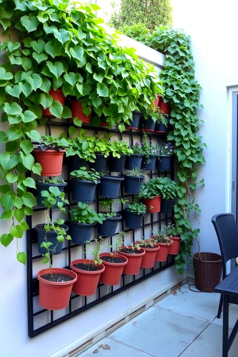 Vertical Garden Wall - 24 Backyard Patio Ideas