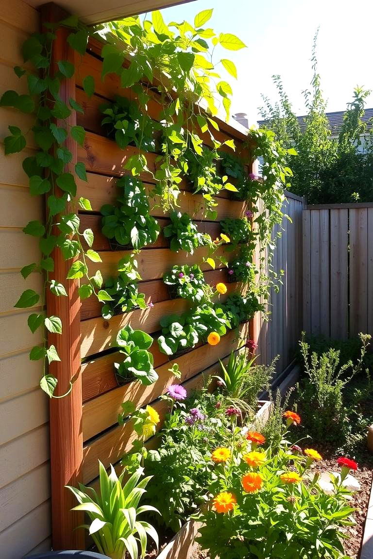 Vertical Garden Wall - 24 Small Backyard Landscaping Ideas