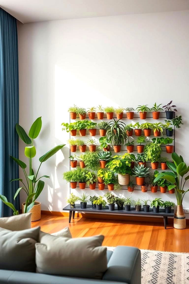 Vertical Garden Wall - 24 living room wall decor ideas