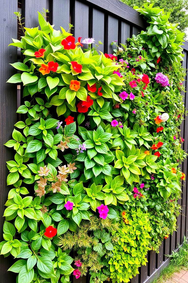 Vertical Garden Wall - 24 Modern Backyard Ideas