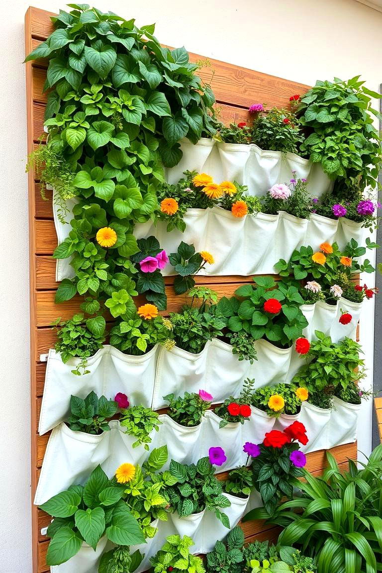 Vertical Garden Wall - 24 Outdoor Plant Stand Ideas