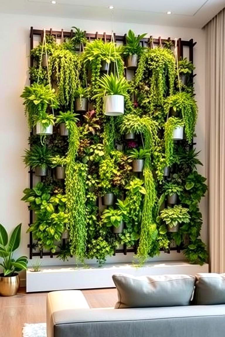 Vertical Garden Wall for Natural Elegance - 24 Feature Wall Ideas