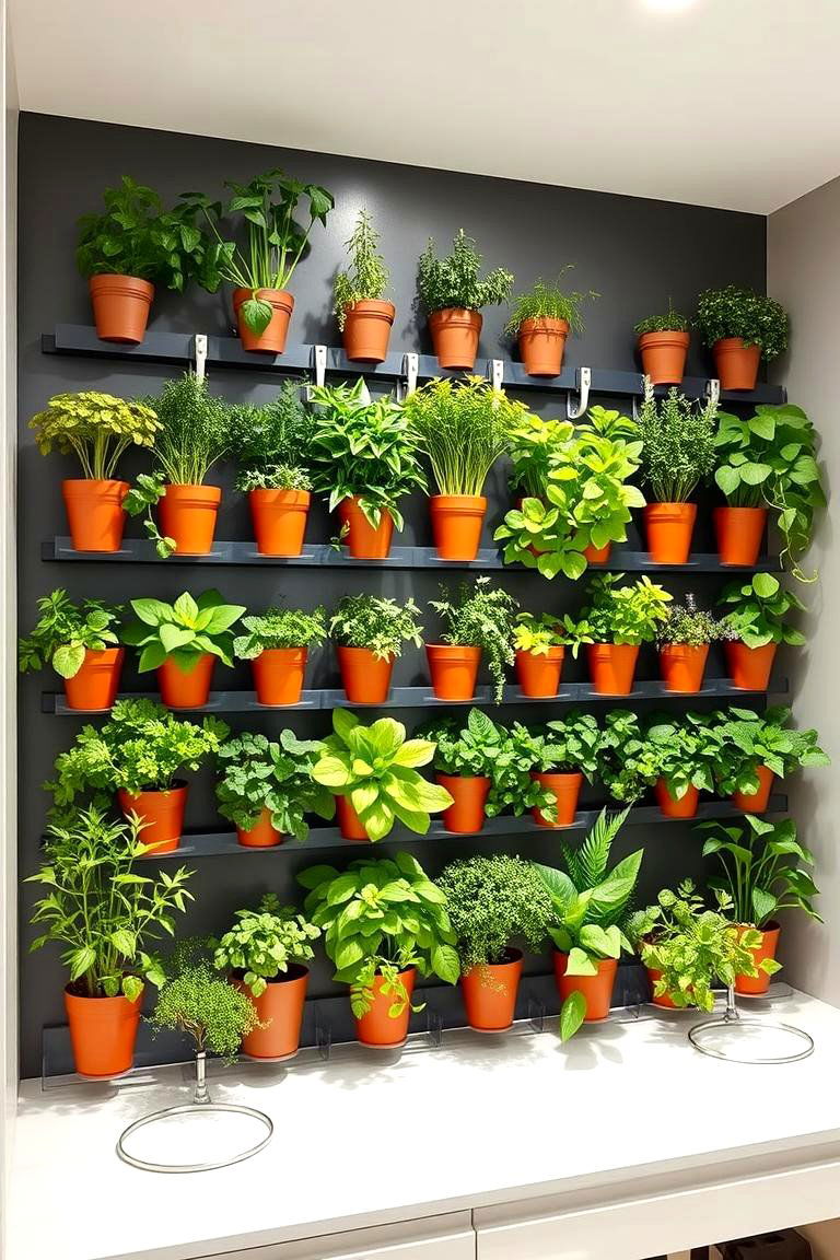 Vertical Garden Walls - 24 Greenhouse Kitchen Design Ideas