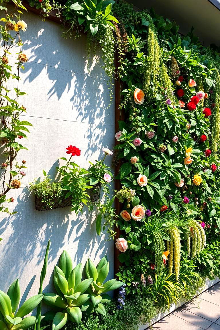 Vertical Garden of Memories - 24 Memorial Garden Ideas