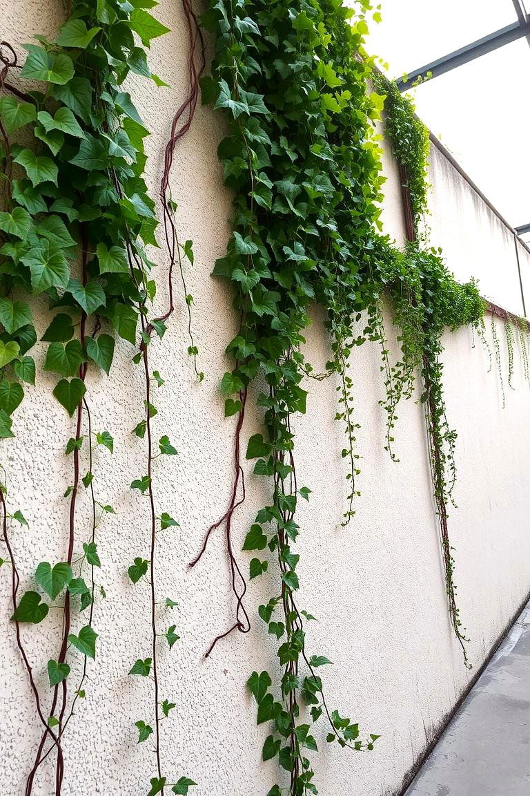 Vertical Garden with Climbing Vines - 24 Vertical Garden Ideas