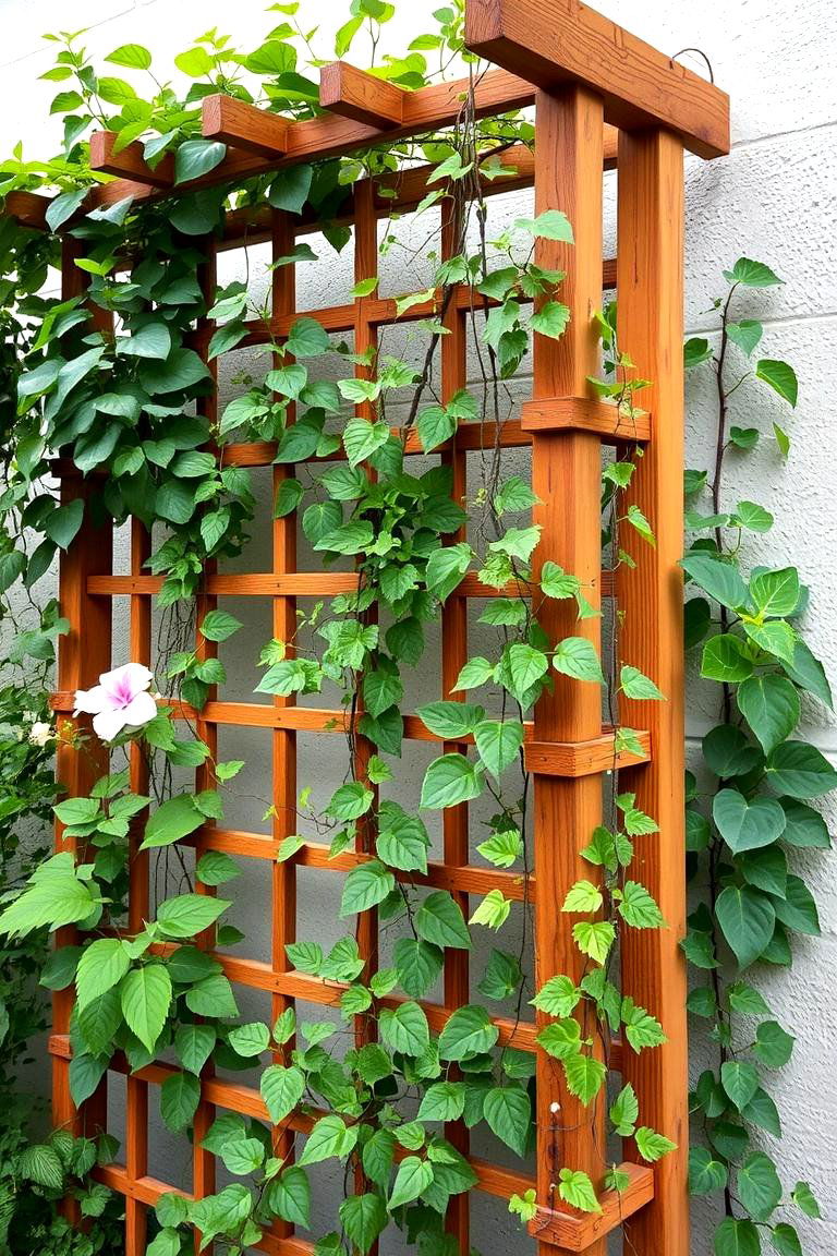 Vertical Garden with Trellis - 24 Vertical Garden Ideas