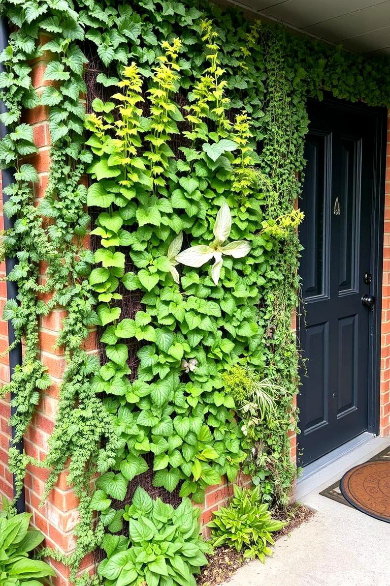 Vertical Gardens - 24 Front Door Privacy Ideas