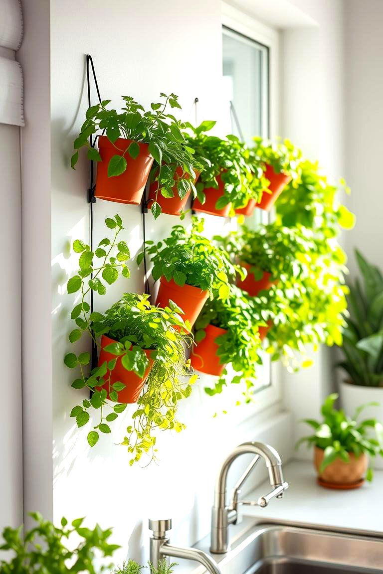 Vertical Herb Garden - 24 Indoor Plant Wall Ideas