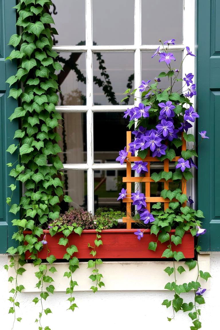 Vertical Interest with Vines - 24 window box ideas