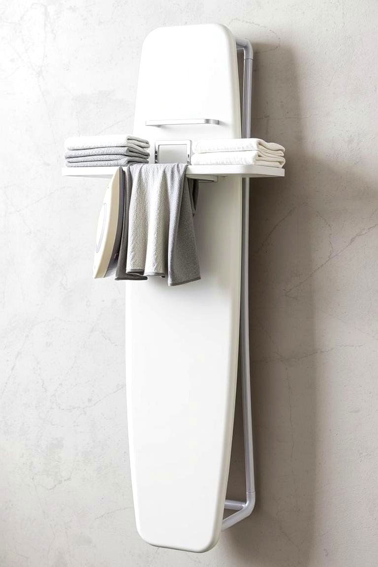 Vertical Ironing Board Solutions - 24 Small Utility Room Ideas