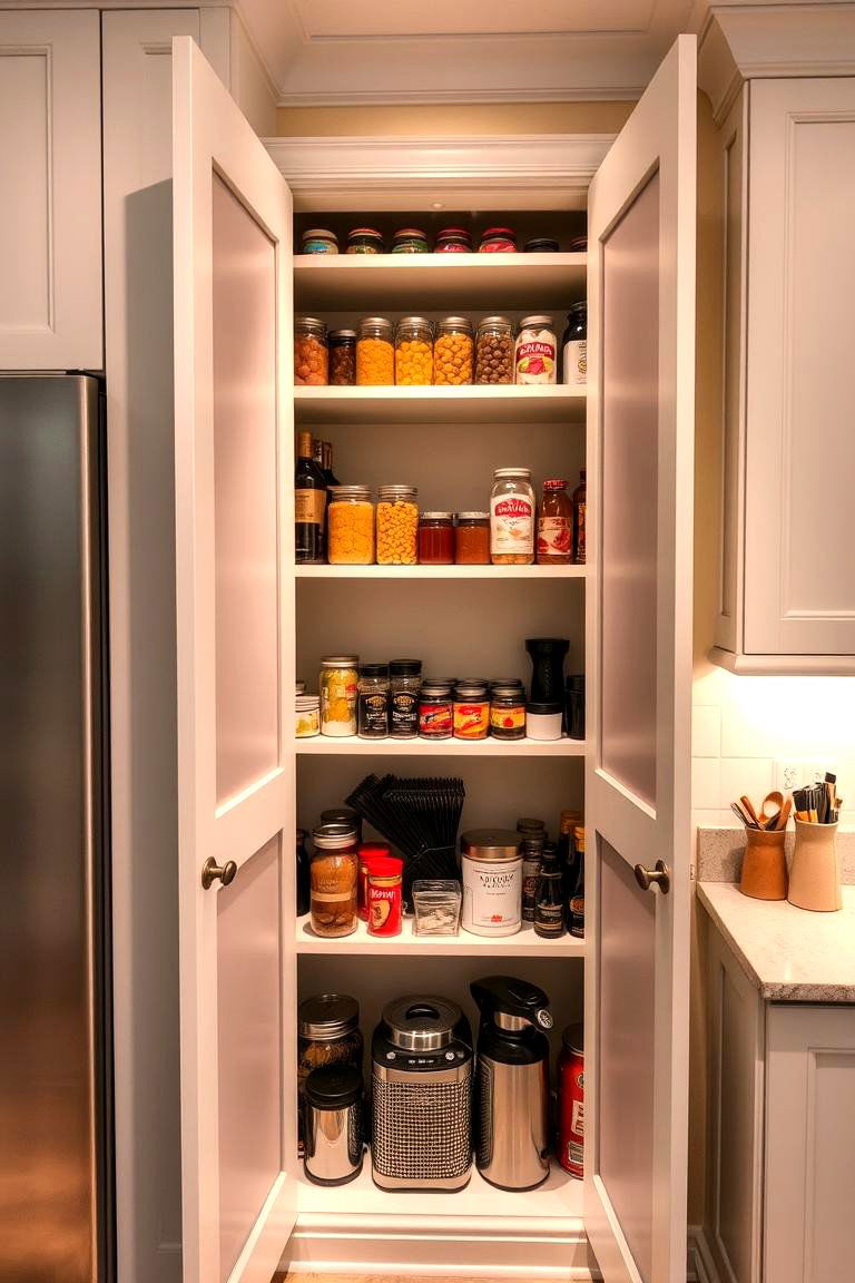 Vertical Shelving for Maximal Storage - 24 Corner Pantry Ideas
