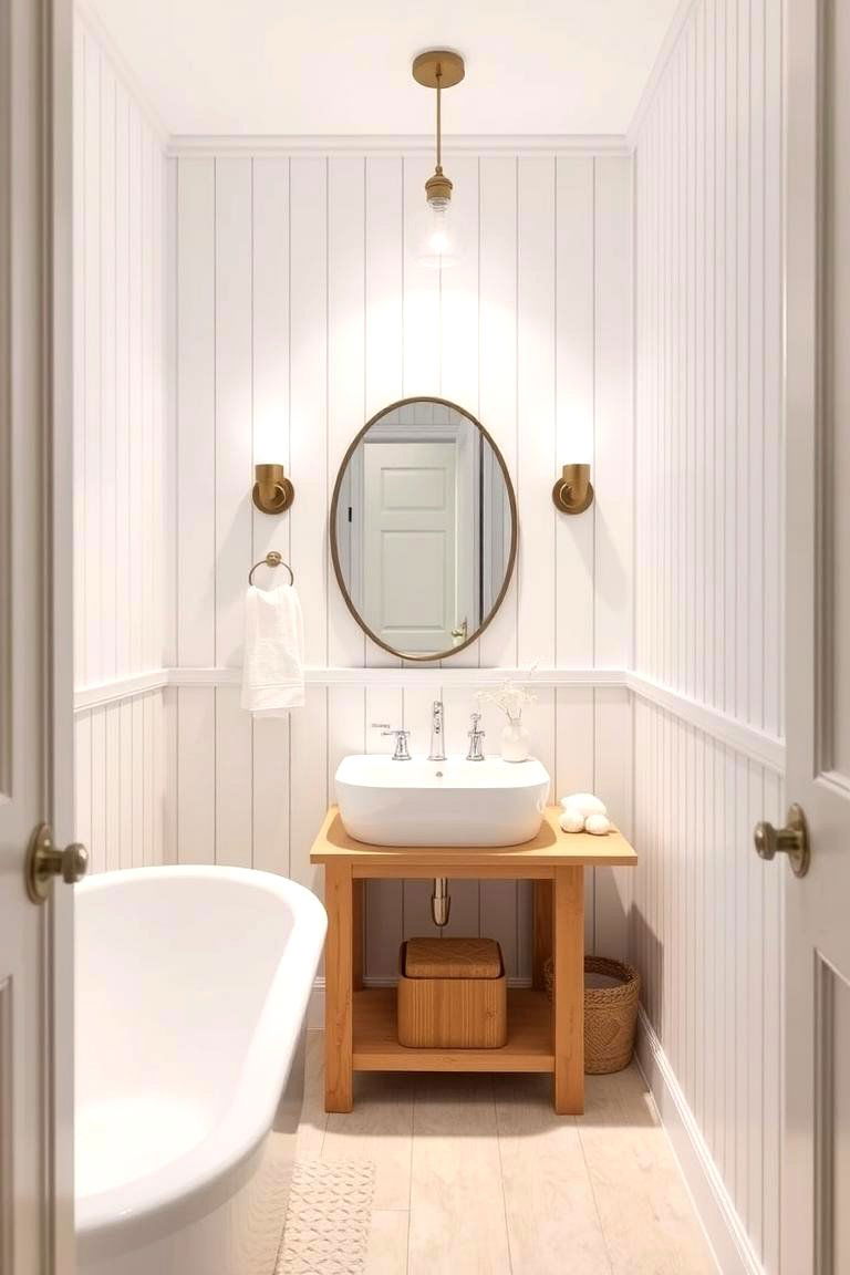 Vertical Shiplap Panels - 24 Bathroom Wall Ideas