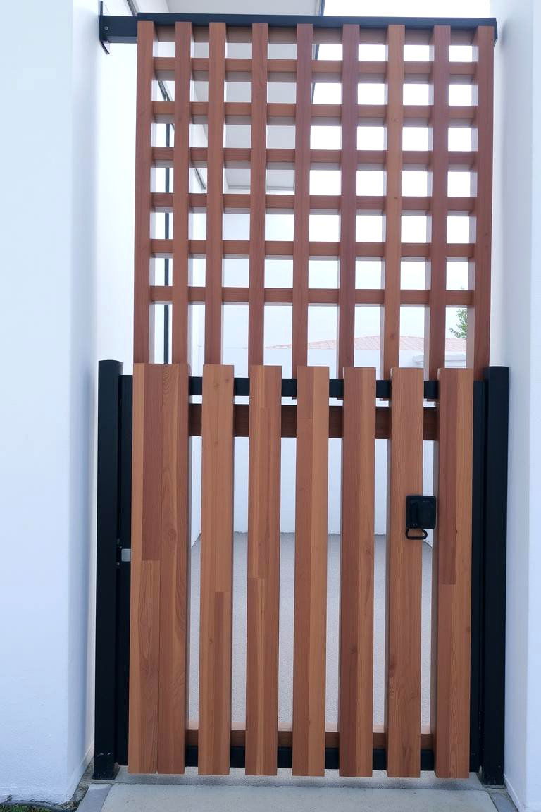 Vertical Slat Gates - 24 Front Door Gate Ideas