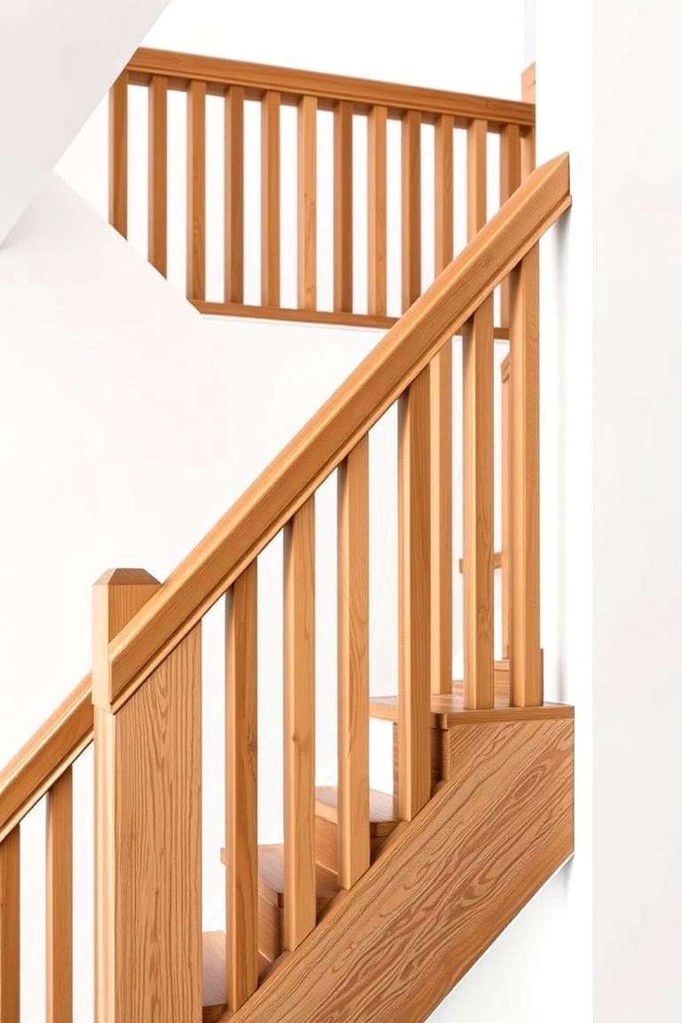 Vertical Slat Railings for a Clean Contemporary Touch - 24 Farmhouse Rustic Stair Railing Ideas