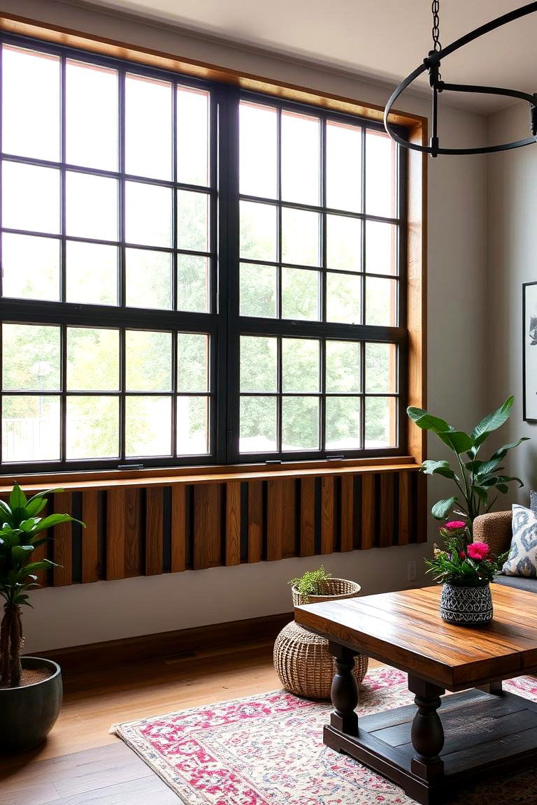 Vertical Slats Window Trim - 24 Farmhouse Interior Window Trim Ideas