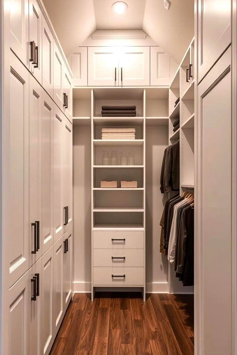 Vertical Storage Maximization - 24 Sloped Ceiling Closet Ideas