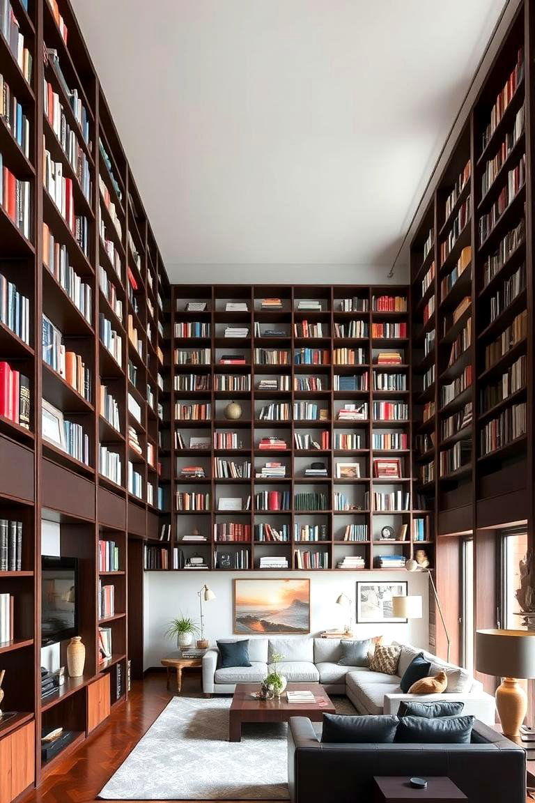 Vertical Storage Solutions - 24 Loft-style Living Room Ideas